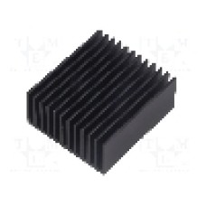 Radiator extrudat, aluminiu, 50mm x 45mm, neagra, FISCHER ELEKTRONIK - SK 626 50 SA