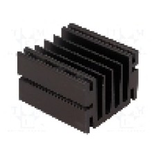 Radiator extrudat, aluminiu, 50mm x 46mm, neagra, FISCHER ELEKTRONIK - SK68-50SA