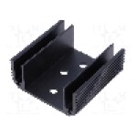 Radiator extrudat, aluminiu, 50mm x 50mm, neagra, STONECOLD - HS-150