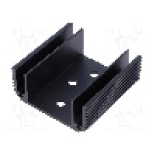 Radiator extrudat, aluminiu, 50mm x 50mm, neagra, STONECOLD - HS-150