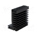 Radiator extrudat, aluminiu, 50mm x 55mm, neagra, FISCHER ELEKTRONIK - SK 610 50 SA