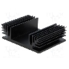 Radiator extrudat, aluminiu, 50mm x 65mm, neagra, FISCHER ELEKTRONIK - SK 48 50 SA