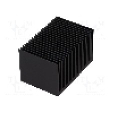 Radiator extrudat, aluminiu, 50mm x 75mm, neagra, FISCHER ELEKTRONIK - SK 628 50 SA