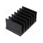 Radiator extrudat, aluminiu, 50mm x 78mm, neagra, STONECOLD - 