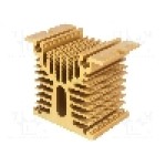 Radiator extrudat, aluminiu, 50mm x 80mm, auriu, ANLY ELECTRONICS - HS-070-50