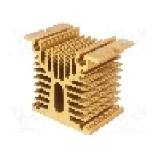 Radiator extrudat, aluminiu, 50mm x 80mm, auriu, ANLY ELECTRONICS - HS-070-50