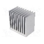 Radiator extrudat, aluminiu, 50mm x 80mm, naturala, FISCHER ELEKTRONIK - SK  655  50  AL