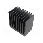 Radiator extrudat, aluminiu, 50mm x 80mm, neagra, FISCHER ELEKTRONIK - SK  655  50  SA