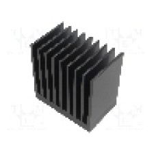 Radiator extrudat, aluminiu, 50mm x 80mm, neagra, FISCHER ELEKTRONIK - SK  655  50  SA