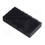 Radiator extrudat, aluminiu, 50mm x 90mm, neagra, FISCHER ELEKTRONIK - SK 624 50 SA