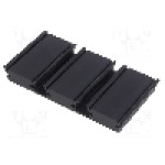 Radiator extrudat, aluminiu, 50mm x 94mm, neagra, FISCHER ELEKTRONIK - SK 484 50 SA