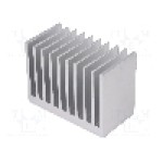 Radiator extrudat, aluminiu, 50mm x 95mm, naturala, FISCHER ELEKTRONIK - SK 645 50 AL