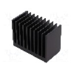 Radiator extrudat, aluminiu, 50mm x 95mm, neagra, FISCHER ELEKTRONIK - SK 645 50 SA