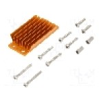 Radiator extrudat, aluminiu, 58mm x 23mm, auriu, Advanced Thermal Solutions - ATS-1179-C1-R0