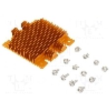 Radiator extrudat, aluminiu, 58mm x 61mm, auriu, Advanced Thermal Solutions - ATS-1144-C1-R0