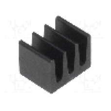 Radiator extrudat, aluminiu, 5x6.3mm, neagra, FISCHER ELEKTRONIK, ICKSMDA5SA, T136896