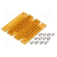 Radiator extrudat, aluminiu, 61mm x 58mm, auriu, Advanced Thermal Solutions - ATS-1103-C1-R0