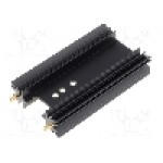 Radiator extrudat, aluminiu, 63.5mm x neagra, FISCHER ELEKTRONIK - SK 104 63,5 STS