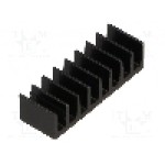 Radiator extrudat, aluminiu, 6.3mm x 19mm, neagra, FISCHER ELEKTRONIK - ICK14/16B Radiator extrudat, aluminiu, 6.3mm x 19mm, neagra, FISCHER ELEKTRONIK - ICK14/16B