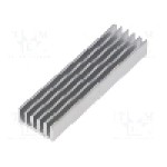Radiator extrudat, aluminiu, 75mm x 21mm, naturala, FISCHER ELEKTRONIK - SK  652  75  AL