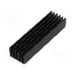 Radiator extrudat, aluminiu, 75mm x 21mm, neagra, FISCHER ELEKTRONIK - SK  653  75  SA