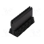 Radiator extrudat, aluminiu, 75mm x 29.4mm, neagra, FISCHER ELEKTRONIK - SK489/75/SA