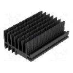 Radiator extrudat, aluminiu, 75mm x 30mm, neagra, FISCHER ELEKTRONIK - SK 514 75 SA