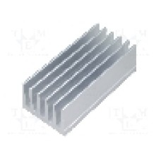 Radiator extrudat, aluminiu, 75mm x 36.8mm, naturala, FISCHER ELEKTRONIK - SK  657  75  AL