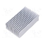 Radiator extrudat, aluminiu, 75mm x 45mm, naturala, FISCHER ELEKTRONIK - SK 626 75 AL