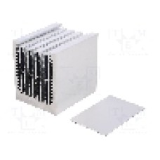 Radiator extrudat, aluminiu, 75mm x 62mm, FISCHER ELEKTRONIK - LA 6 75