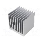 Radiator extrudat, aluminiu, 75mm x 80mm, naturala, FISCHER ELEKTRONIK - SK  655  75  AL