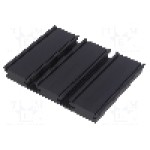 Radiator extrudat, aluminiu, 75mm x 94mm, neagra, FISCHER ELEKTRONIK - SK 484 75 SA