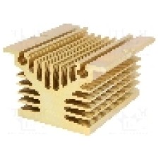Radiator extrudat, aluminiu, 80mm x 80mm, auriu, ANLY ELECTRONICS - HS-060-80