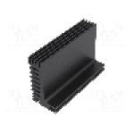 Radiator extrudat, aluminiu, 84mm x 55mm, neagra, FISCHER ELEKTRONIK - SK 610 84 SA