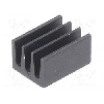 Radiator extrudat, aluminiu, 8.5mm x 6.3mm, neagra, FISCHER ELEKTRONIK - ICK6/8L Radiator extrudat, aluminiu, 8.5mm x 6.3mm, neagra, FISCHER ELEKTRONIK - ICK6/8L
