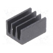 Radiator extrudat, aluminiu, 8.5mm x 6.3mm, neagra, FISCHER ELEKTRONIK - ICK6/8L