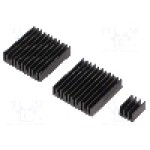 Radiator extrudat, aluminiu, neagra, TEKO - RPI-COOLKIT.9