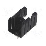 Radiator presat, 19mm x 12.7mm, negru