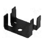 Radiator presat, aluminiu, 18mm x 25.4mm, negru, FISCHER ELEKTRONIK - FK213SA32