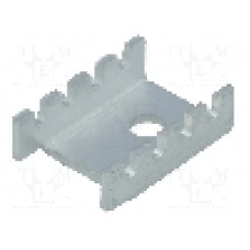 Radiator presat, aluminiu, 19.05mm x 13.21mm