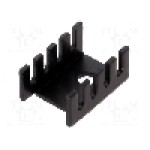 Radiator presat, aluminiu, 19.05mm x 13.21mm, negru, STONECOLD - D02A Radiator presat, aluminiu, 19.05mm x 13.21mm, negru, STONECOLD - D02A