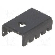 Radiator presat, aluminiu, 19.05mm x 13.21mm, neagra, STONECOLD - HS-S01