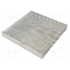 Radiator presat, aluminiu, 200mm x 200mm, naturala, STONECOLD - RAD-C20025/200