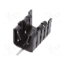 Radiator presat, aluminiu, 25.4mm x 14.5mm, negru, FISCHER ELEKTRONIK - FK 237 SA 220 V