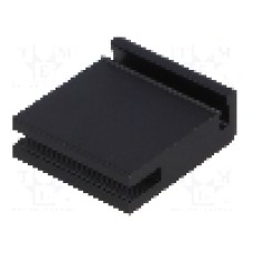 Radiator presat, aluminiu, 25mm x 10.3mm, neagra, FISCHER ELEKTRONIK - SK 480 25 SA