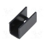 Radiator presat, aluminiu, 25mm x 12mm, neagra 