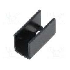 Radiator presat, aluminiu, 25mm x 12mm, neagra 