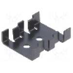 Radiator presat, aluminiu, 30mm x 25.4mm, negru, FISCHER ELEKTRONIK - FK210SACB