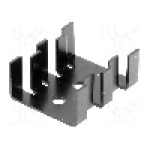 Radiator presat, aluminiu, 30mm x 25.4mm, negru, FISCHER ELEKTRONIK - FK214