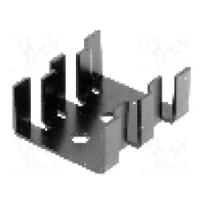 Radiator presat, aluminiu, 30mm x 25.4mm, negru, FISCHER ELEKTRONIK - FK214